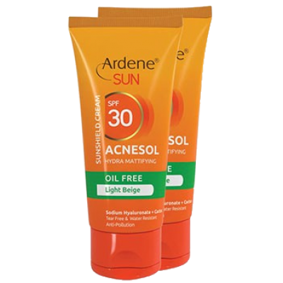 مای دارو - کرم ضدآفتاب SPF30 آکنه سول بژ روشن آردن