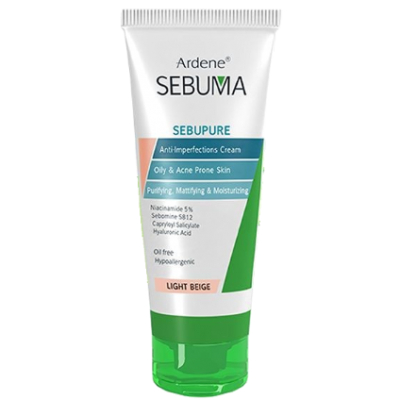 مای دارو - کرم رنگی پوست چرب و جوش دار (بژ روشن) آردن سبوما