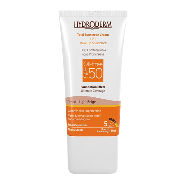 مای دارو - کرم ضد آفتاب پوست چرب (بژ روشن) هیدرودرم