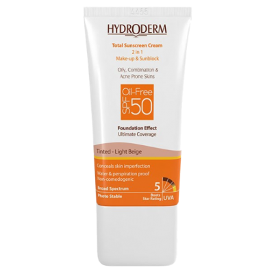 مای دارو - کرم ضد آفتاب پوست چرب (بژ روشن) هیدرودرم