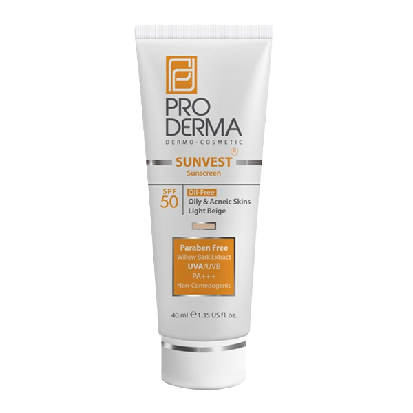 مای دارو - کرم ضد آفتاب و ضد لک  SPF50- (بژ روشن) پرودرما