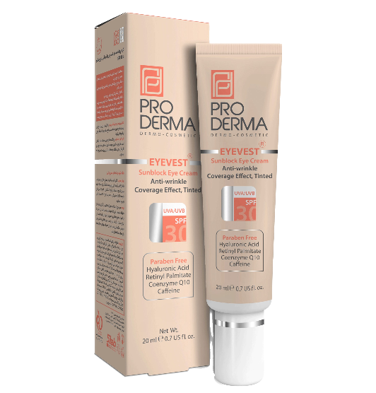 مای دارو - کرم پوشاننده و ضد چروک رنگی دور چشم با SPF30