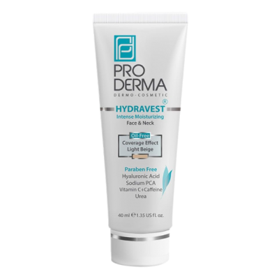 مای دارو - کرم مرطوب کننده قوی صورت و گردن پرودرما-بژ روشن