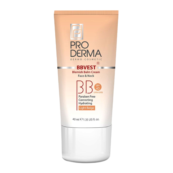 مای دارو - کرم پوشاننده و مرطوب کننده رنگی صورت پرودرما (BB CREAM)- بژ روشن