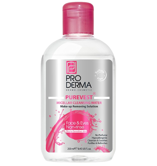 مای دارو - محلول پاک کننده آرایش چشم و صورت مناسب پوست های خشک و حساس پرودرما