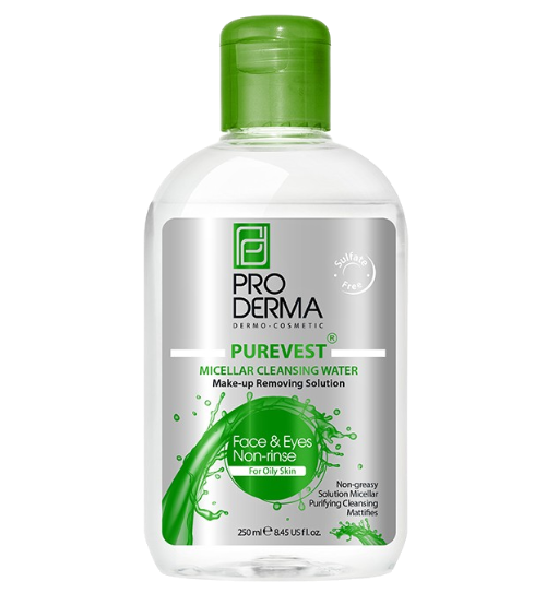 مای دارو - محلول پاک کننده آرایش چشم و صورت مناسب پوست های چرب پرودرما