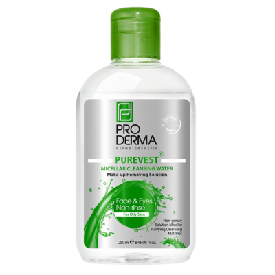 مای دارو - محلول پاک کننده آرایش چشم و صورت مناسب پوست های چرب پرودرما