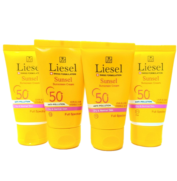 مای دارو - ضد آفتاب سانسل پوست خشک و نرمال لایسل+SPF50 ( بژ روشن T1 )