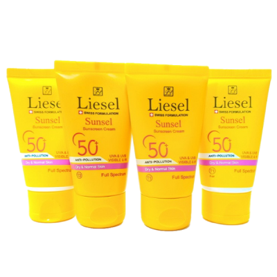 مای دارو - ضد آفتاب سانسل پوست خشک و نرمال لایسل+SPF50 ( بژ روشن T1 )