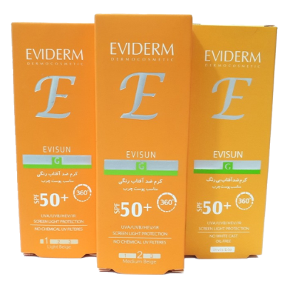 مای دارو - کرم ضد آفتاب اوی سان پوست چرب +SPF50 اویدرم ( بژ روشن T1)