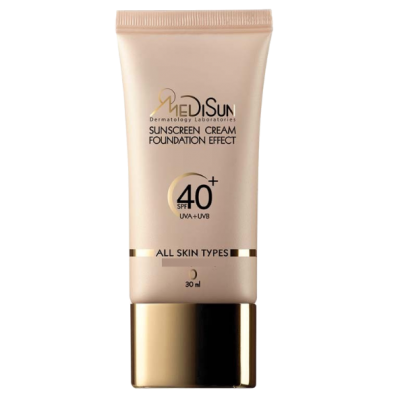 مای دارو - ضد آفتاب کرم پودری مدیسان SPF40 انواع پوست( بژ خیلی روشن)