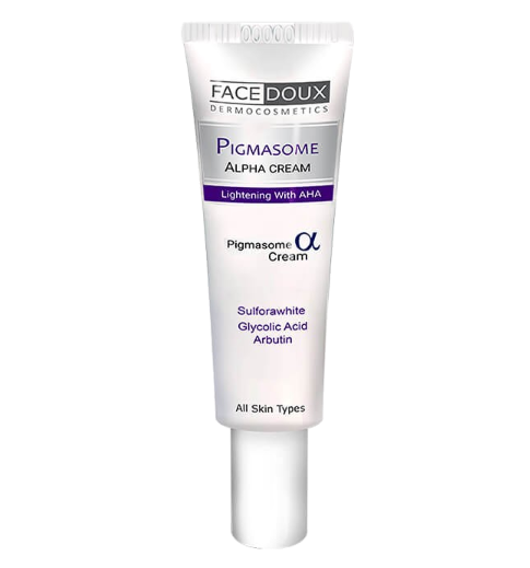 مای دارو - کرم ضد لک قوی و لایه بردار پیگمازوم آلفا فیس دوکس