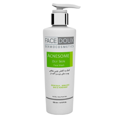 مای دارو - ژل شستشوی صورت آکنه زوم مناسب پوست های چرب و آکنه دار فیس دوکس