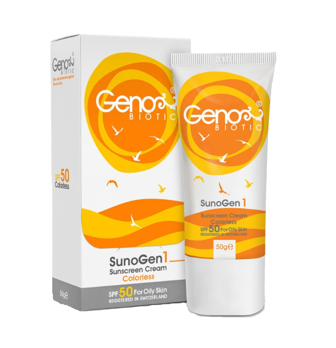 مای دارو - ضد آفتاب مخصوص پوست چرب و مختلط ژنوبایوتیک (بی رنگ)