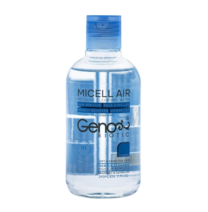 مای دارو - محلول پاک کننده آرایش صورت ناسب پوست خشک و حساس ژنوبایوتیک