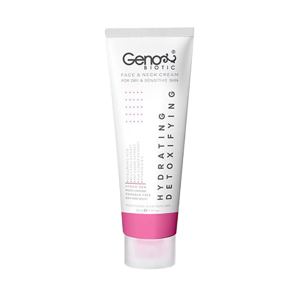 مای دارو - کرم رطوبت رسان صورت و گردن پوست خشک و حساس ژنوبایوتیک