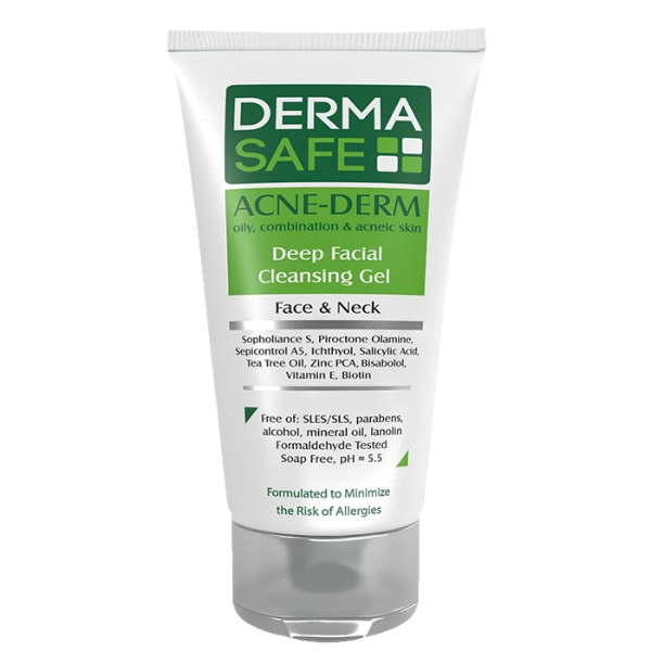 مای دارو - ژل شستشوی صورت مناسب پوست های چرب، مختلط و دارای آکنه درماسیف