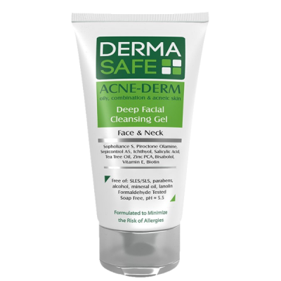 مای دارو - ژل شستشوی صورت مناسب پوست های چرب، مختلط و دارای آکنه درماسیف