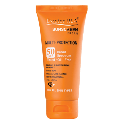 مای دارو - کرم ضد آفتاب رنگی مولتی-پروتکشن SPF50 دکتر ژیلا
