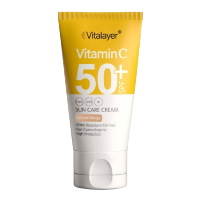 مای دارو - ضدآفتاب حاوی ویتامین C با +SPF50 (بژ طبیعی)ویتالیر
