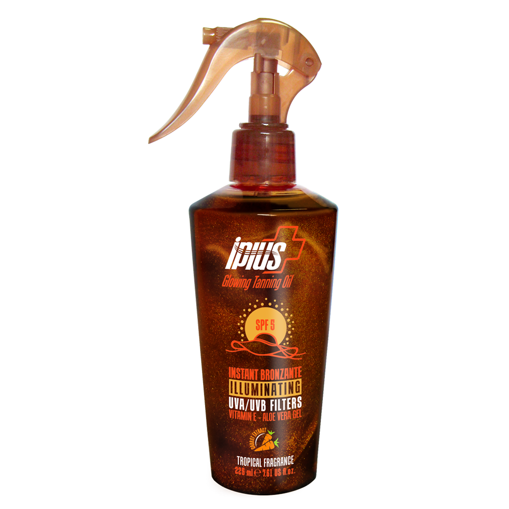 مای دارو - روغن آفتاب اکلیلی برنزه کننده صورت و بدن آی پلاس