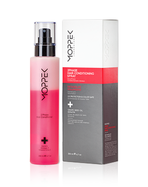 مای دارو - سرم موی دو فاز صورتی گره بازکن، آبرسان و حجم دهنده موپک