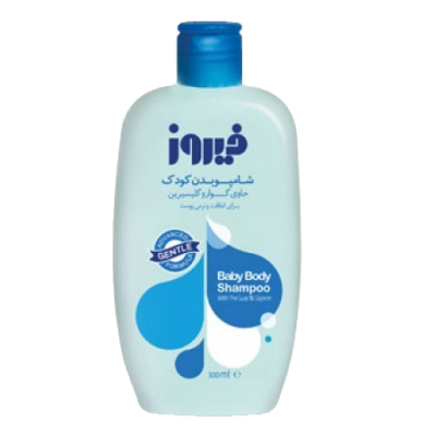 مای دارو - شامپو بدن کودک  حـاوی گــوار و گلیسیـرین فیروز
