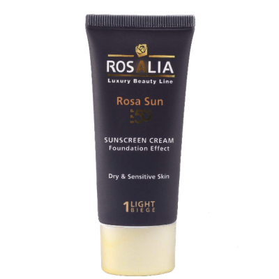 مای دارو - کرم ضد آفتاب رنگی رزالیا (بژ طبیعی 1) SPF50 پوست خشک و حساس