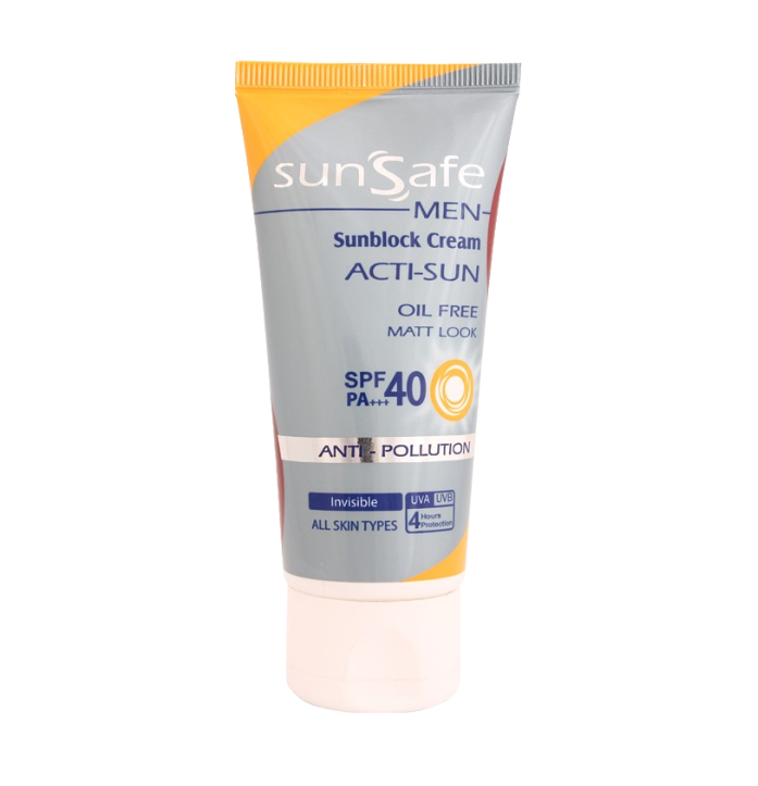 مای دارو - کرم ضد آفتاب بی رنگ SPF 40 آقایان سان سیف