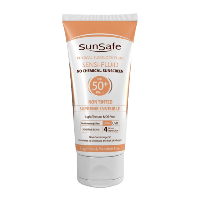 مای دارو - ضد آفتاب سنسی فلوئید بی رنگ +SPF 50 سان سیف