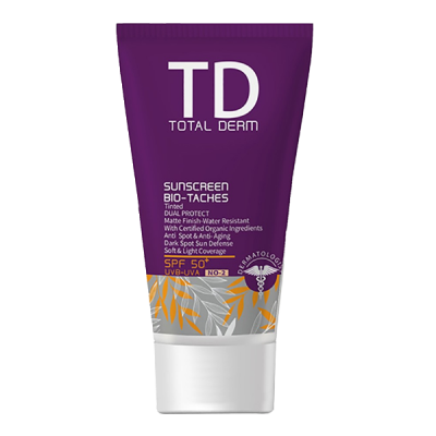 مای دارو - کرم ضد آفتاب رنگی فاقد چربیSPF 50 توتال درم