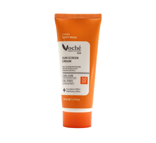 مای دارو - کرم ضد آفتاب، مناسب پوست چرب (بژ روشن) SPF50 وچه