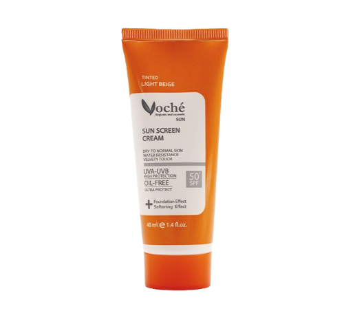 مای دارو - کرم ضد آفتاب، مناسب پوست خشک (بژ روشن) SPF50 وچه