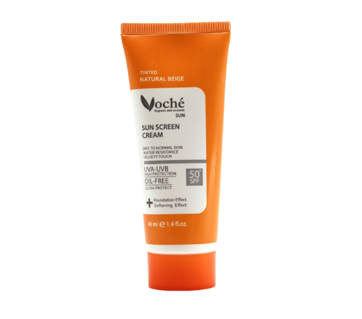 مای دارو - کرم ضد آفتاب، مناسب پوست خشک (بژ طبیعی) SPF50 وچه