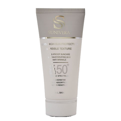 مای دارو - کرم ضد آفتاب بی رنگ SPF50 سانیورا