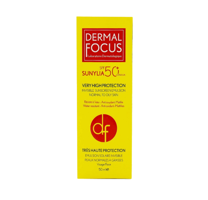 مای دارو - ضد آفتاب بی رنگ پوست نرمال تا چرب SPF50 درمال فوکوس