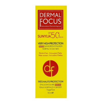 مای دارو - ضد آفتاب رنگی پوست خشک حساس SPF50 درمال فوکوس