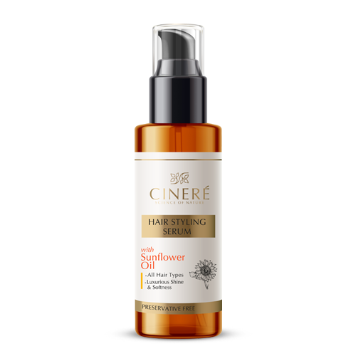 مای دارو - سرم حالت دهنده و نرم کننده مو حاوی روغن آفتابگردان و آرگان طبیعی سینره