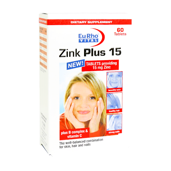 مای دارو - قرص زینک پلاس (15 میلی گرم) یورو ویتال