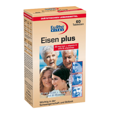 مای دارو - قرص آیزن پلاس (قرص آهن) یورو ویتال