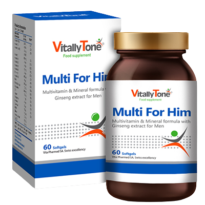 مای دارو - کپسول ژلاتینی مولتی فور هیم مخصوص آقایان ویتالی تون