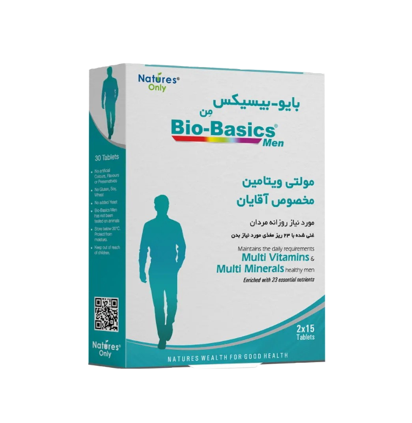 مای دارو - قرص مولتی ویتامین بایوبیسیکس آقایان نیچرز اونلی