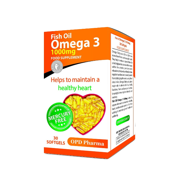 مای دارو - کپسول امگا 3 او پی دی فارما 1000 میلی گرم