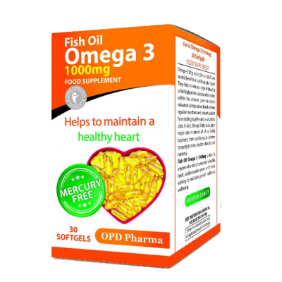 مای دارو - کپسول امگا 3 او پی دی فارما 1000 میلی گرم