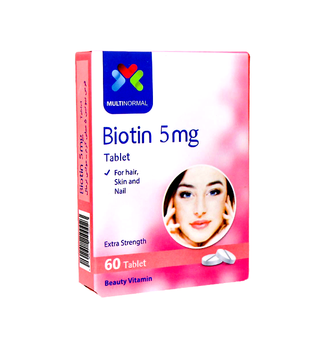 مای دارو - قرص بیوتین 5 میلی گرم مولتی نرمال