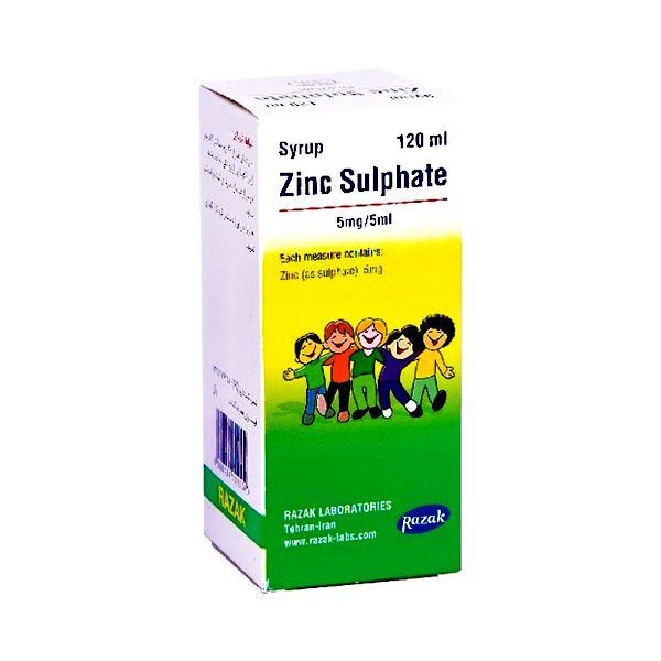 مای دارو - شربت زینک سولفات 5mg رازک