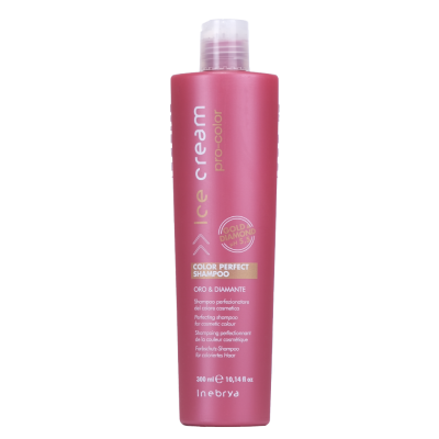 مای دارو - شامپو تقویتی طلا و الماس مخصوص موهای رنگ شده آیس کریم اینبریا