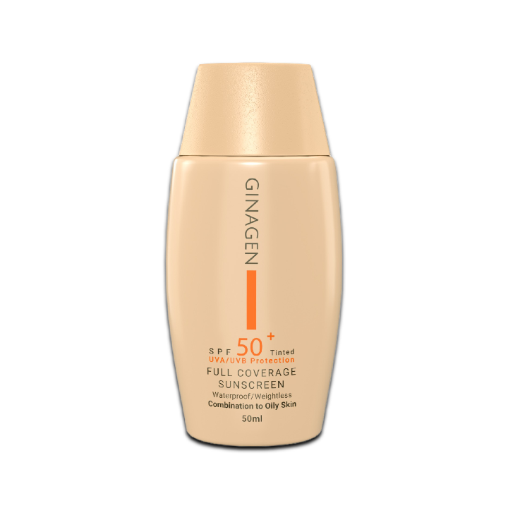 مای دارو - کرم ضد آفتاب رنگی پوست چرب SPF50 ( 02 )  ژیناژن