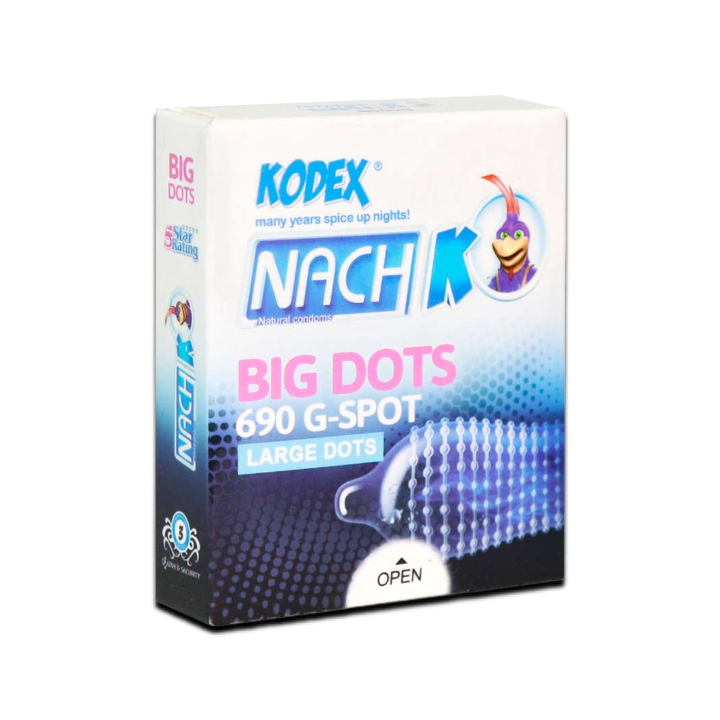 مای دارو - کاندوم خاردار بیگ داتس (3 عددی)کدکس