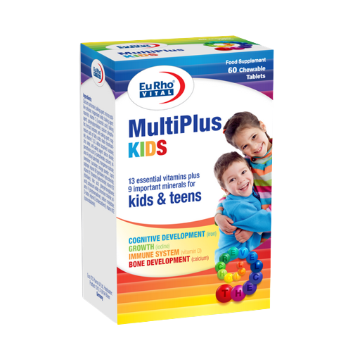 مای دارو - قرص جویدنی مولتی پلاس کیدز یورو ویتال